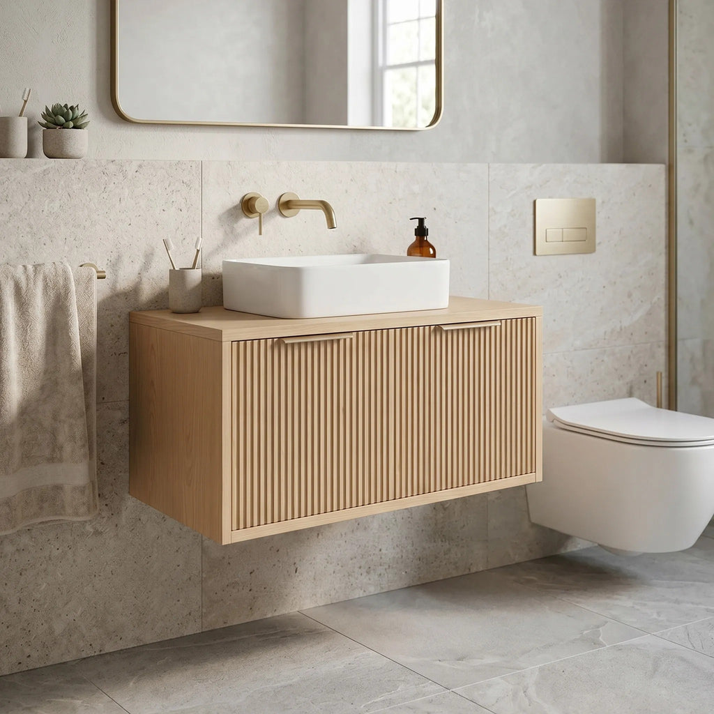 Mosdószekrény Rea Core 80cm Beige 1