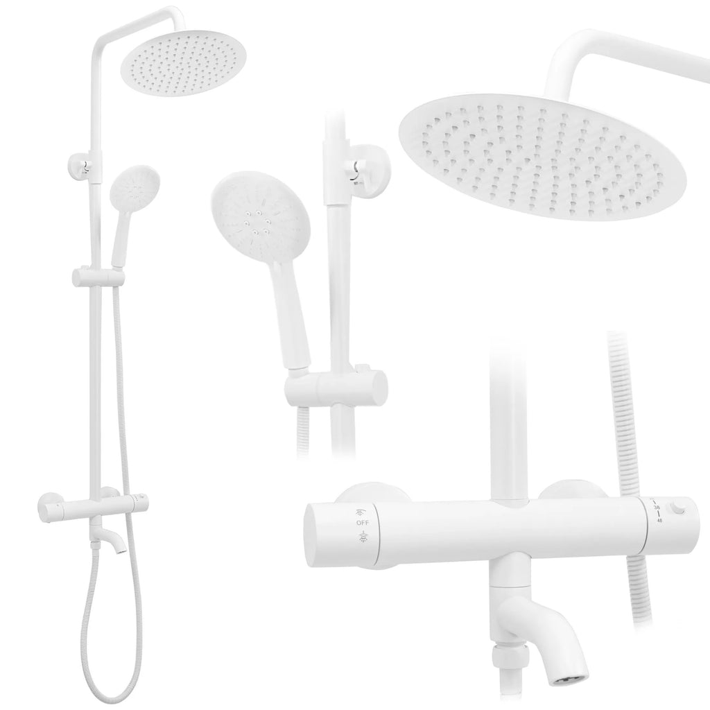 Termosztátos Zuhanyszett Rea Lungo White Matt 1