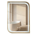 LED Tükör ZONE 70X50 BRUSH GOLD 1