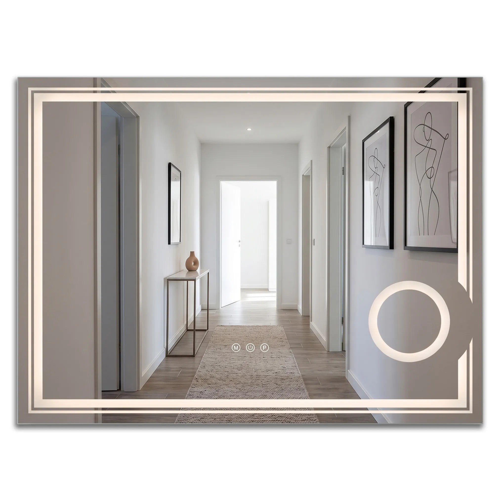LED Tükör 80x60cm HAVEN 1