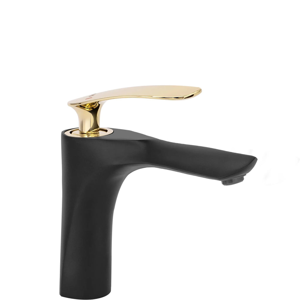 Fürdőszobai Csaptelep Rea Orbit Low Black Gold 1