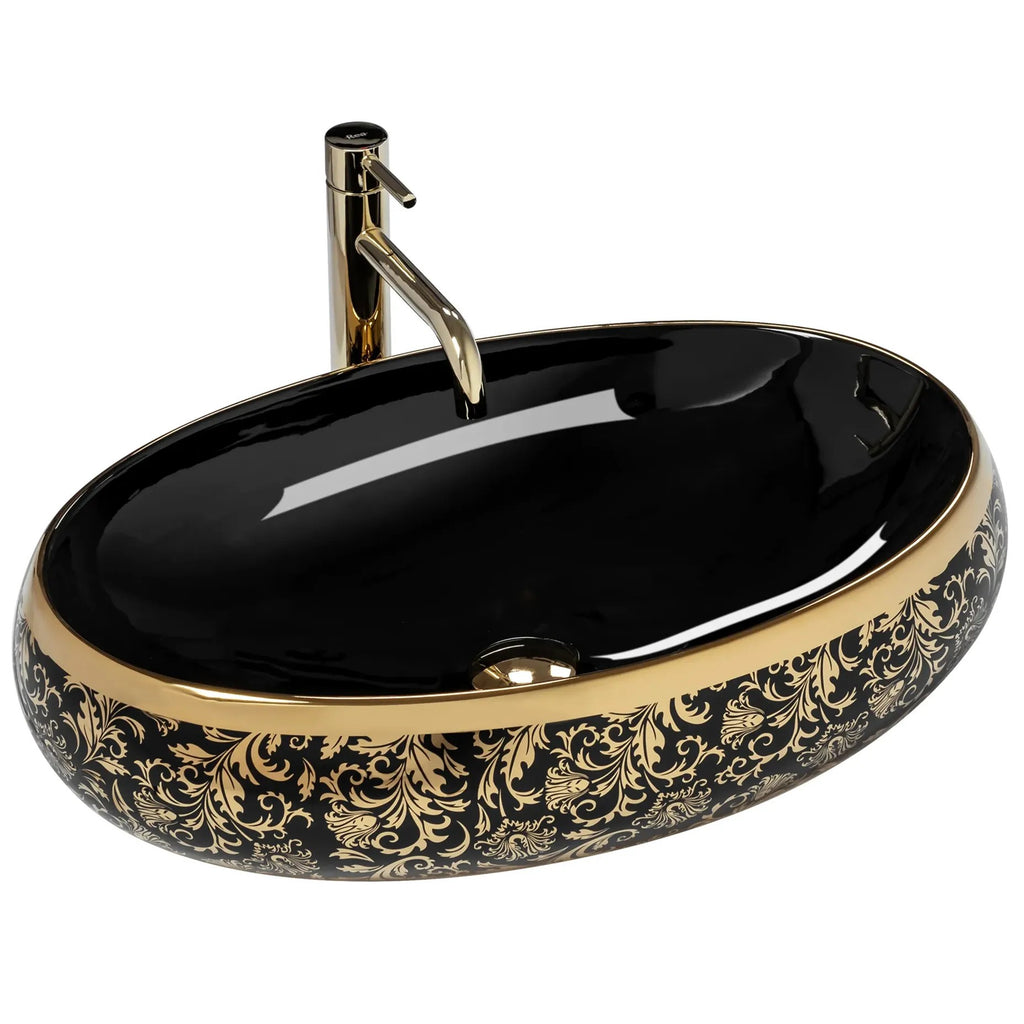 Pultos Mosdó Rea Meryl Black / Gold 1