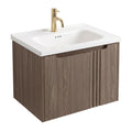 Fürdőszobaszekrény Mosdókagylóval Rea DB86-60L-1 Dark 60cm 1