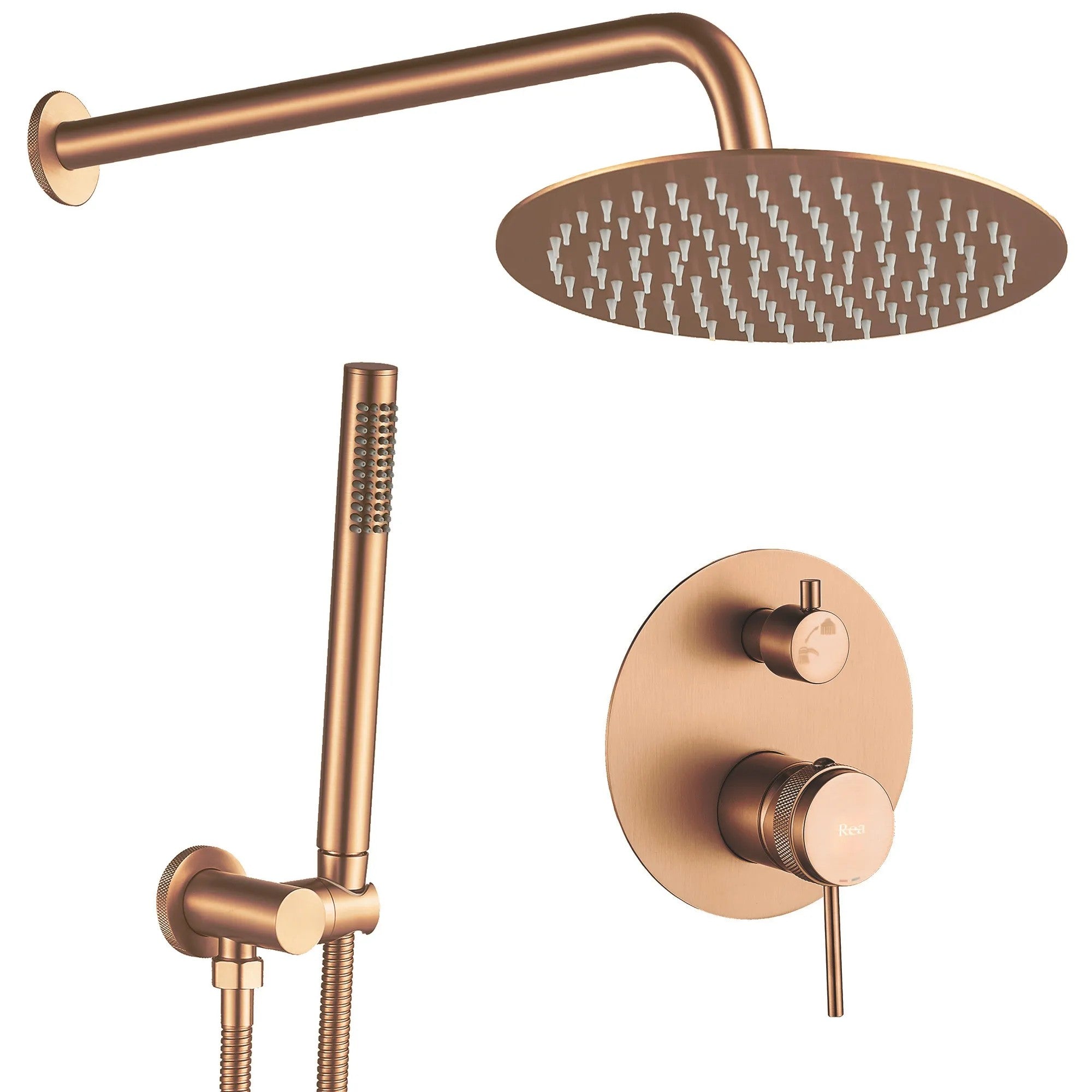 Zuhanyszett Rejtett Rea Lungo Grip Brush Copper + Box 1