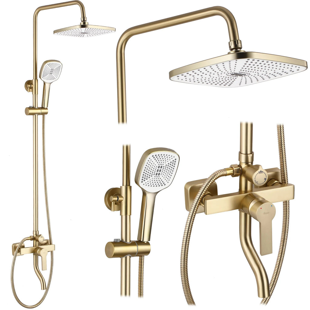 Zuhanyszett REA ARGUS GOLD BRUSH 1