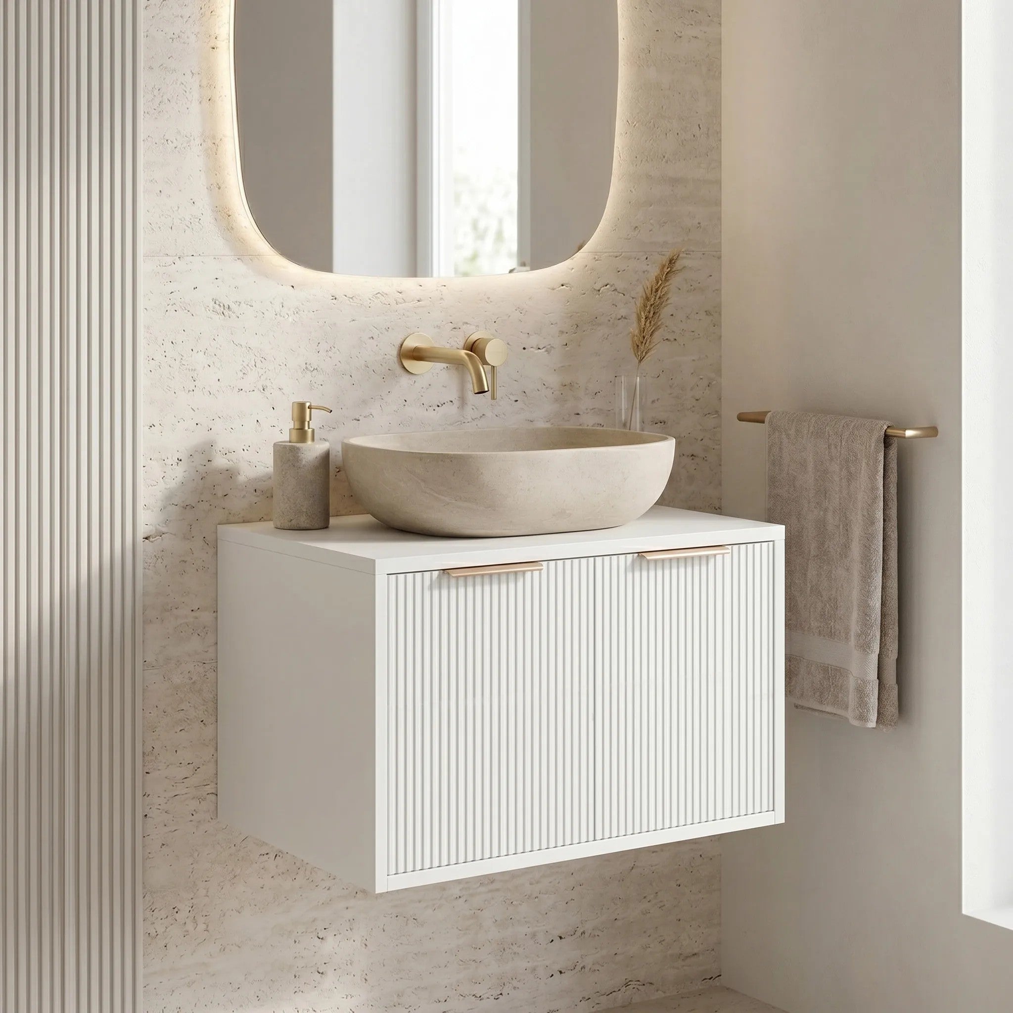 Mosdószekrény Rea Core 60cm White 1