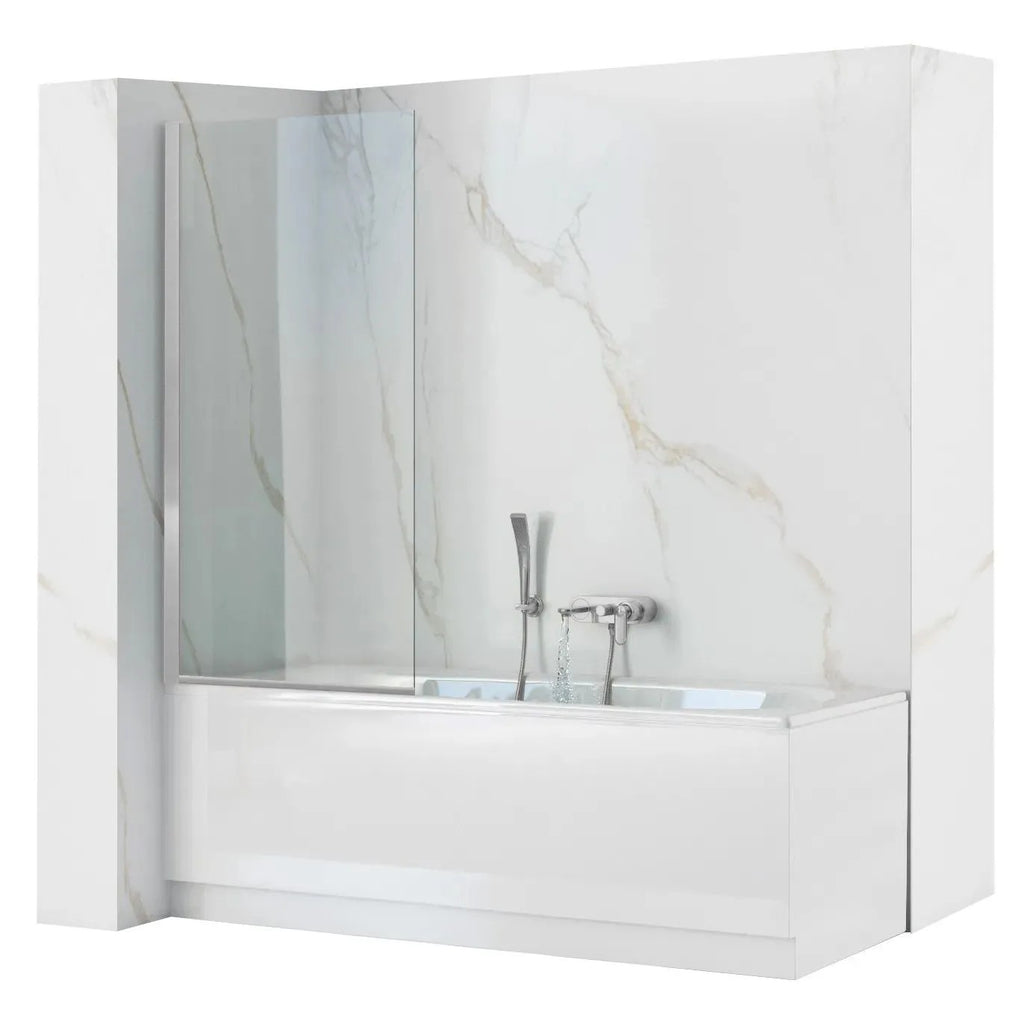Fürdőkádparaván Rea Lagos Fix 80 Cm Chrome 1