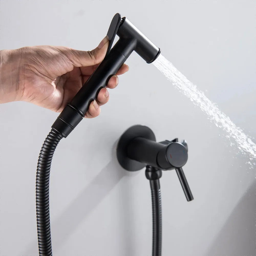 Rea Lungo Loop Black Süllyesztett Bidé Csaptelep 2