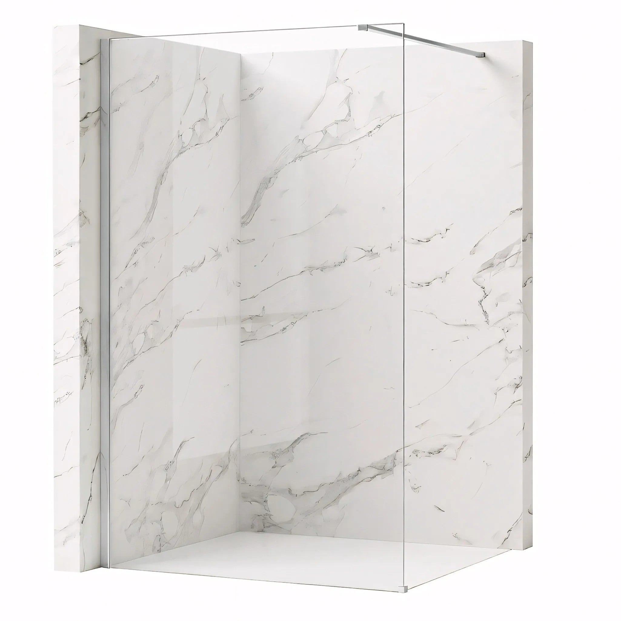 Zuhanyfal Rea Flexi Transparent / Chrome 120 2