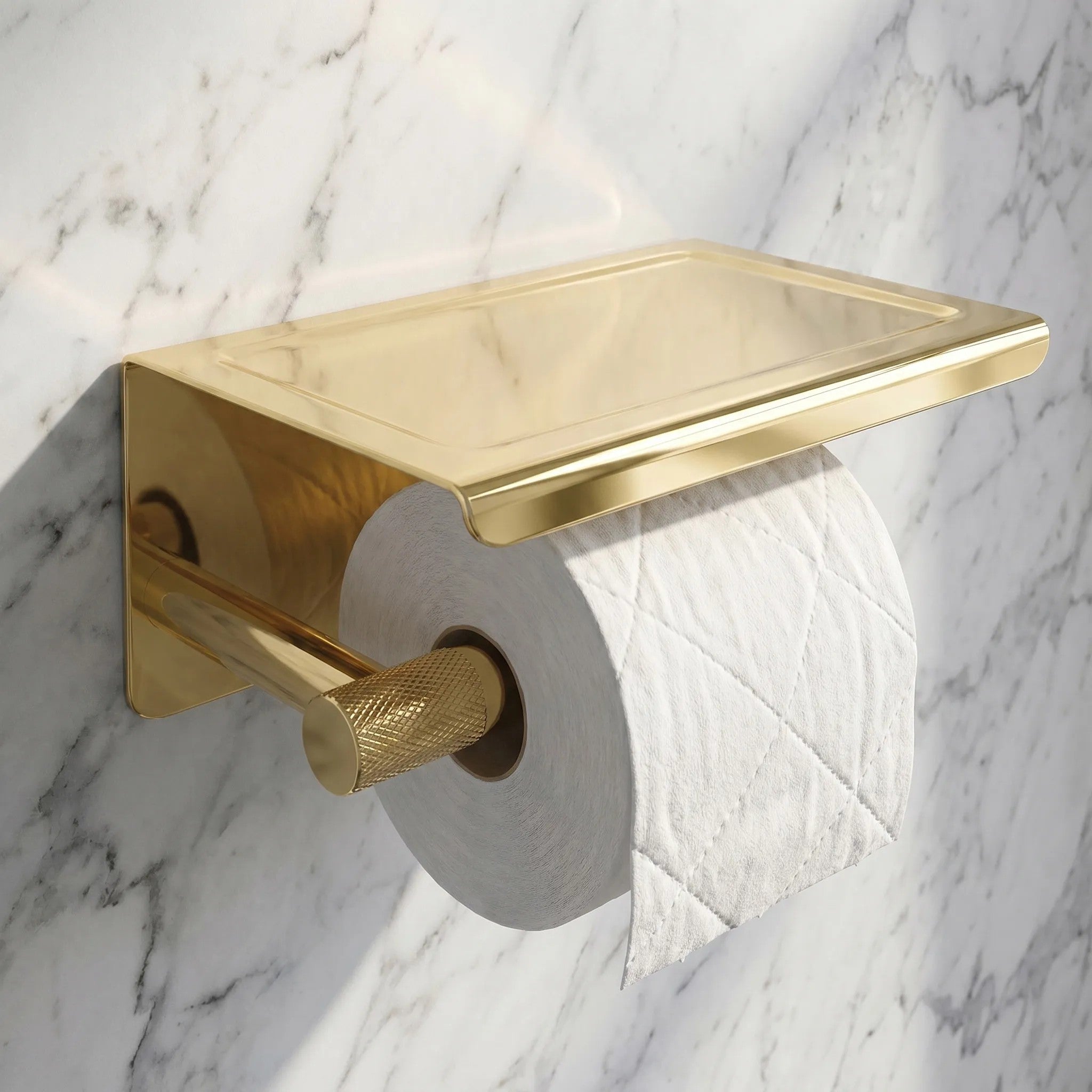 WC-papír Tartó Polccal 6613 Modern Gold 2