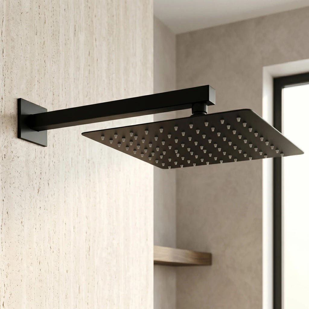 Négyzet Alakú Zuhanyfej REA JS-P015B 30cm Black 2