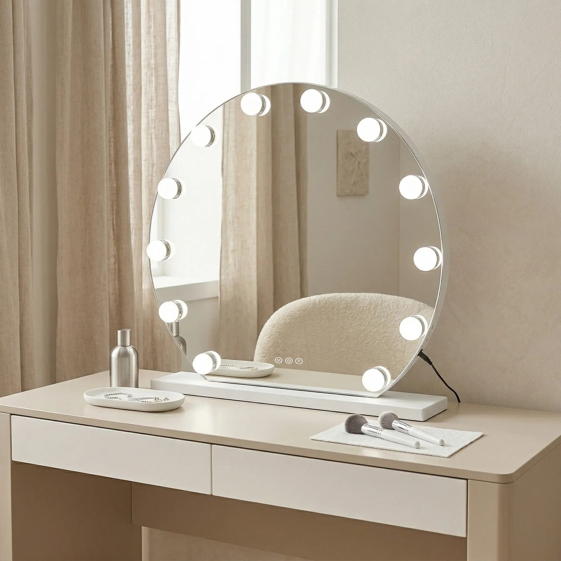 LED Tükör HOLLYWOOD White 50 Cm 2