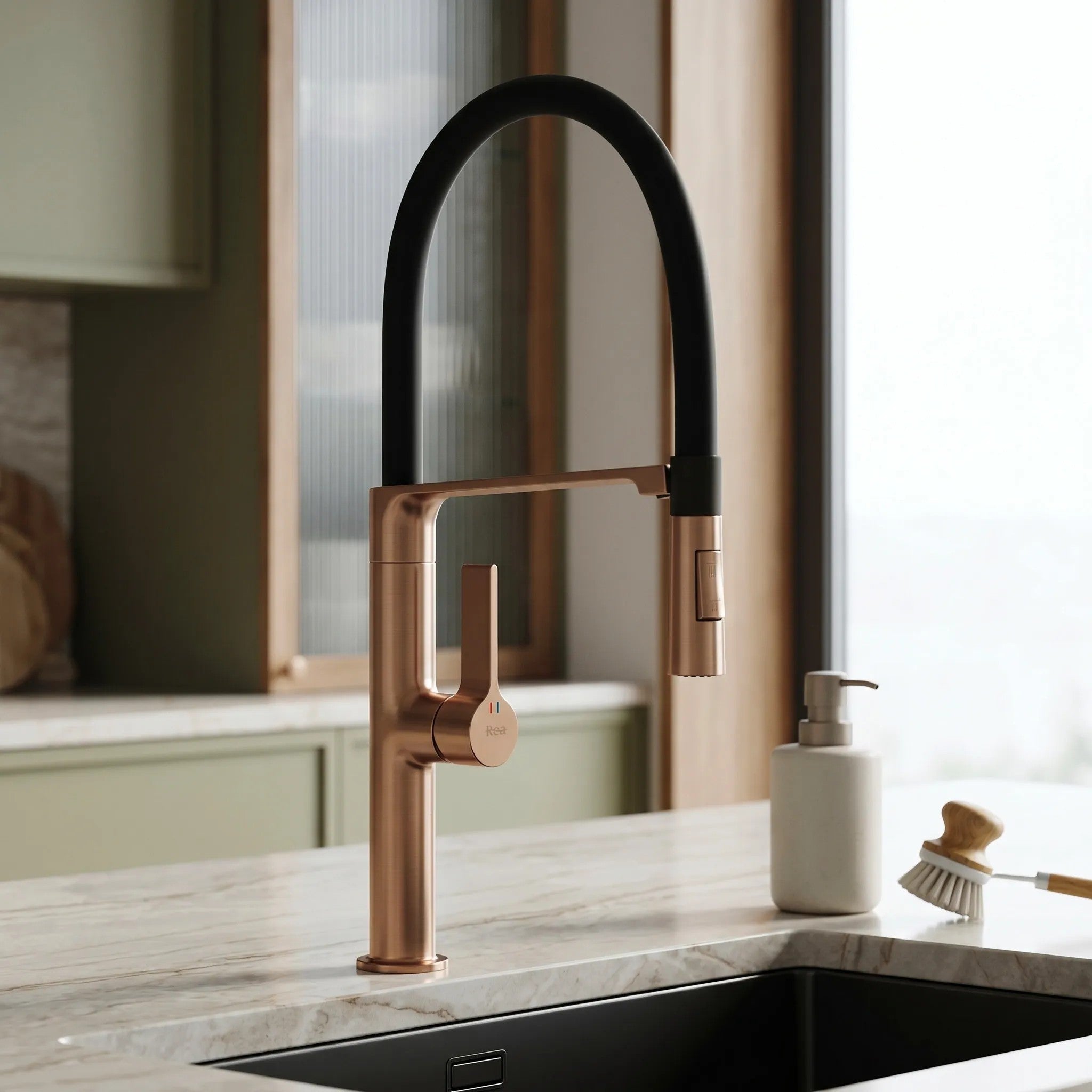 Konyhai Csaptelep REA Lago Brush Copper 2