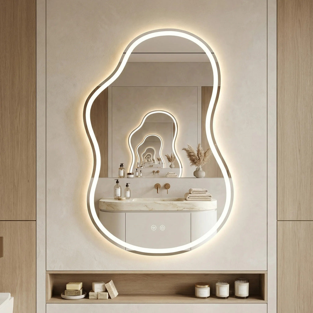 LED Tükör UNO DOUBLE 80x55 Cm 2