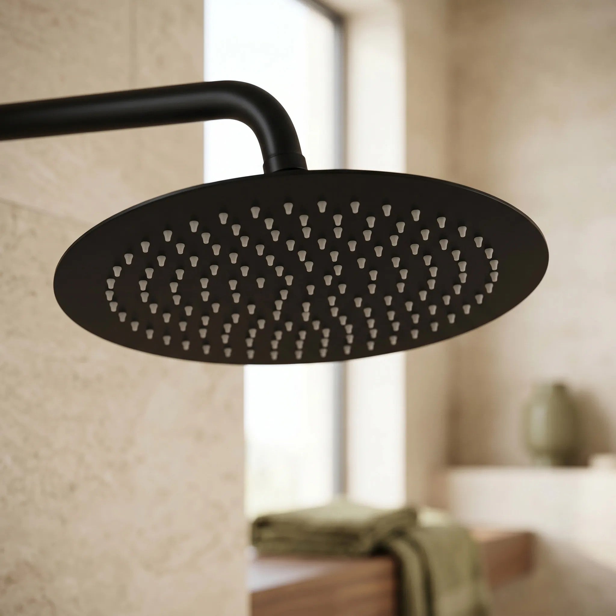 Kerek Esőztető Zuhanyfej REA JS-P014B 25cm Black 2
