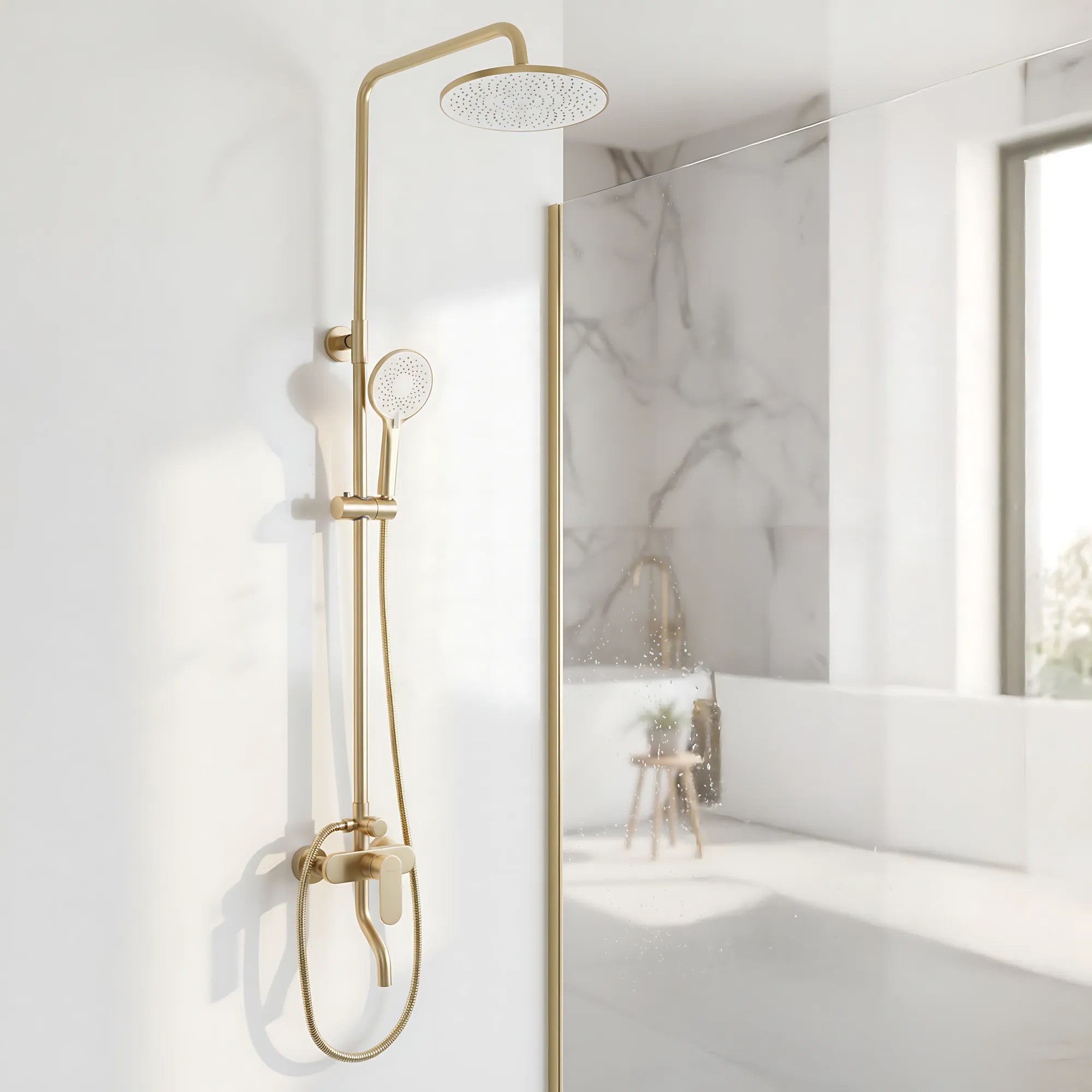 Zuhanyszett REA DROP Brush Gold 2