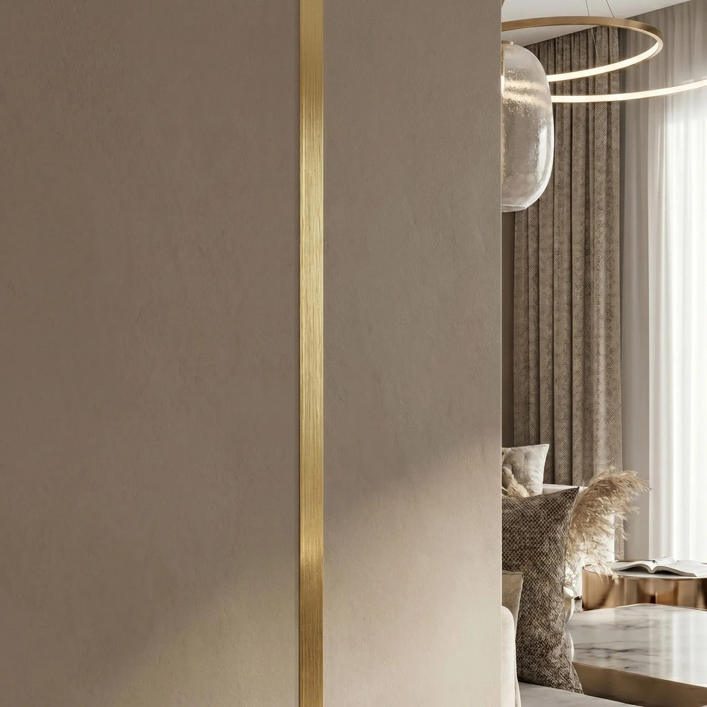Öntapadós Dekorációs Szegélyléc Rea P14454 2cm Brush Gold 2