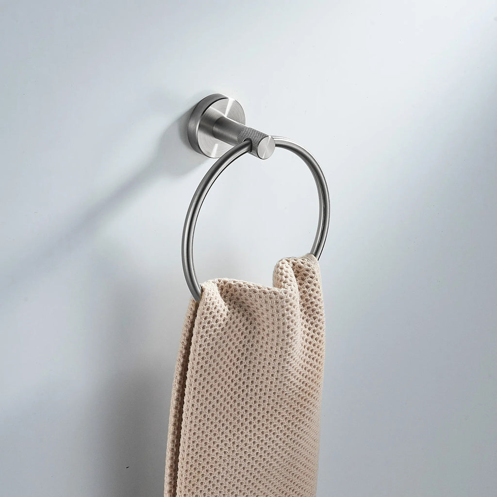 Fürdőszoba Fogas Ring 6610 Modern Brush Nickel 2