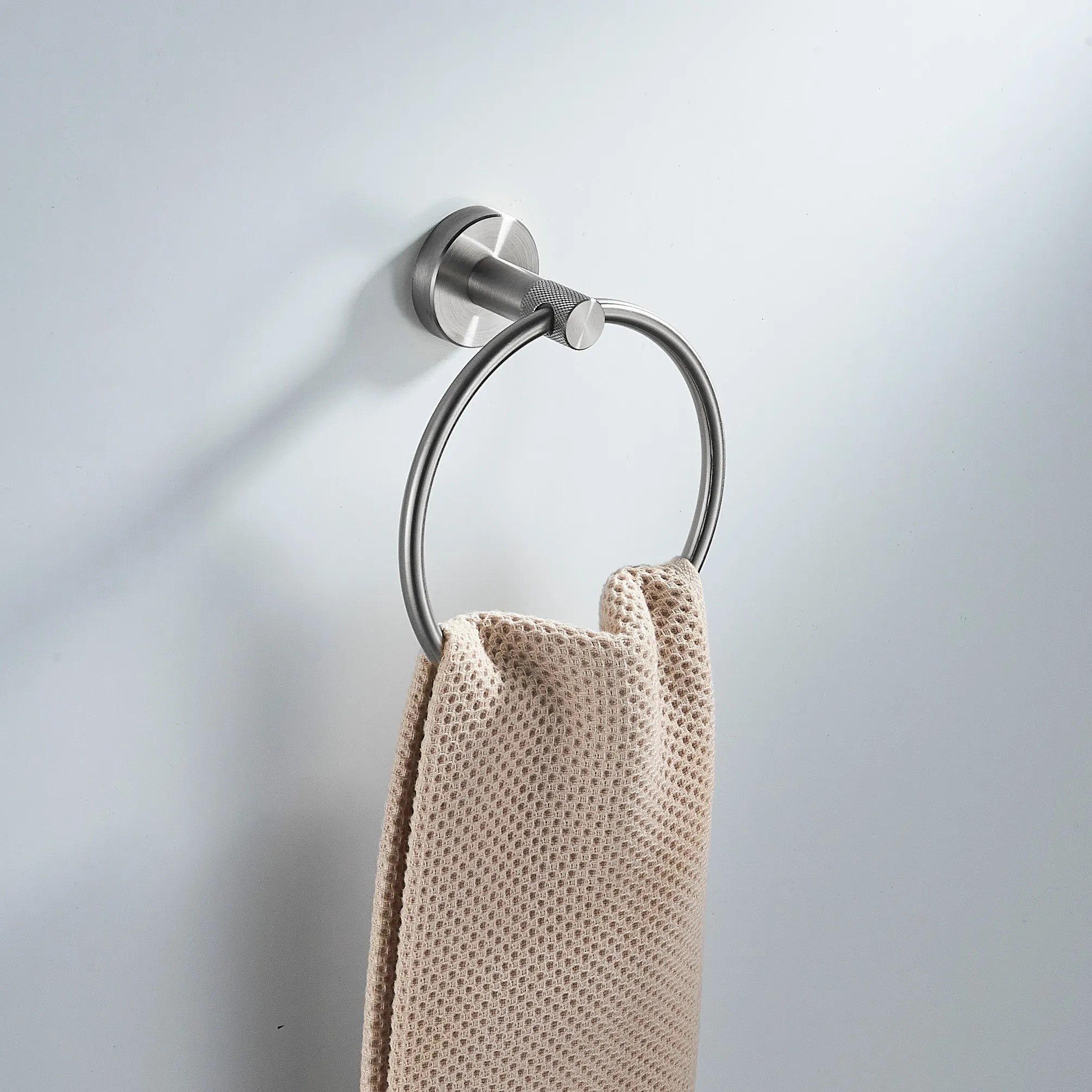 Fürdőszoba Fogas Ring 6610 Modern Brush Nickel 2