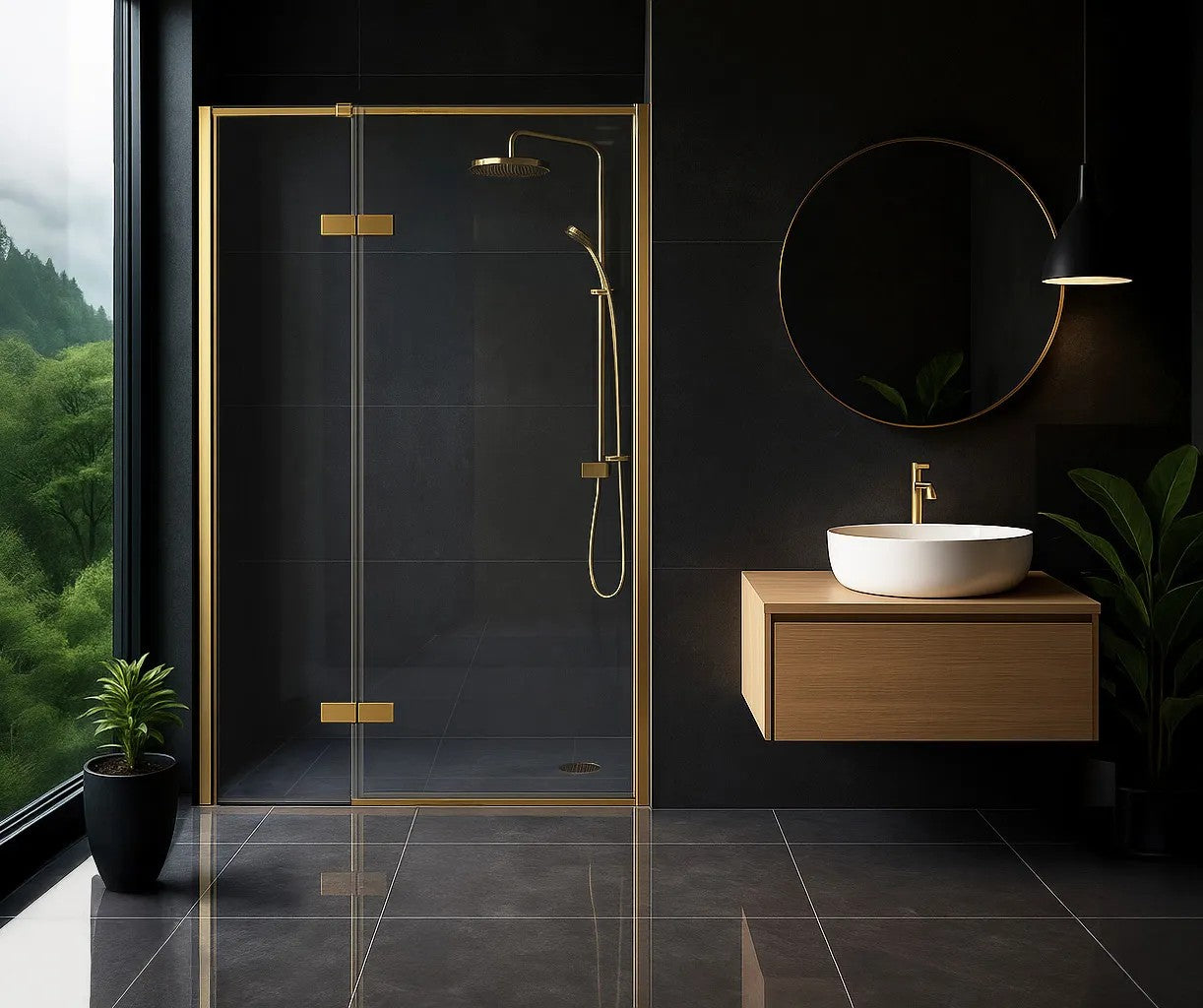 Zuhanyajtó Rea Atlas 120 Brush Gold Jobb 2