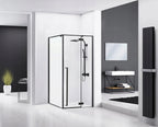 Zuhanykabin Rea Fargo 100x80 Balck Mat Zuhanytálca Nélkül 2