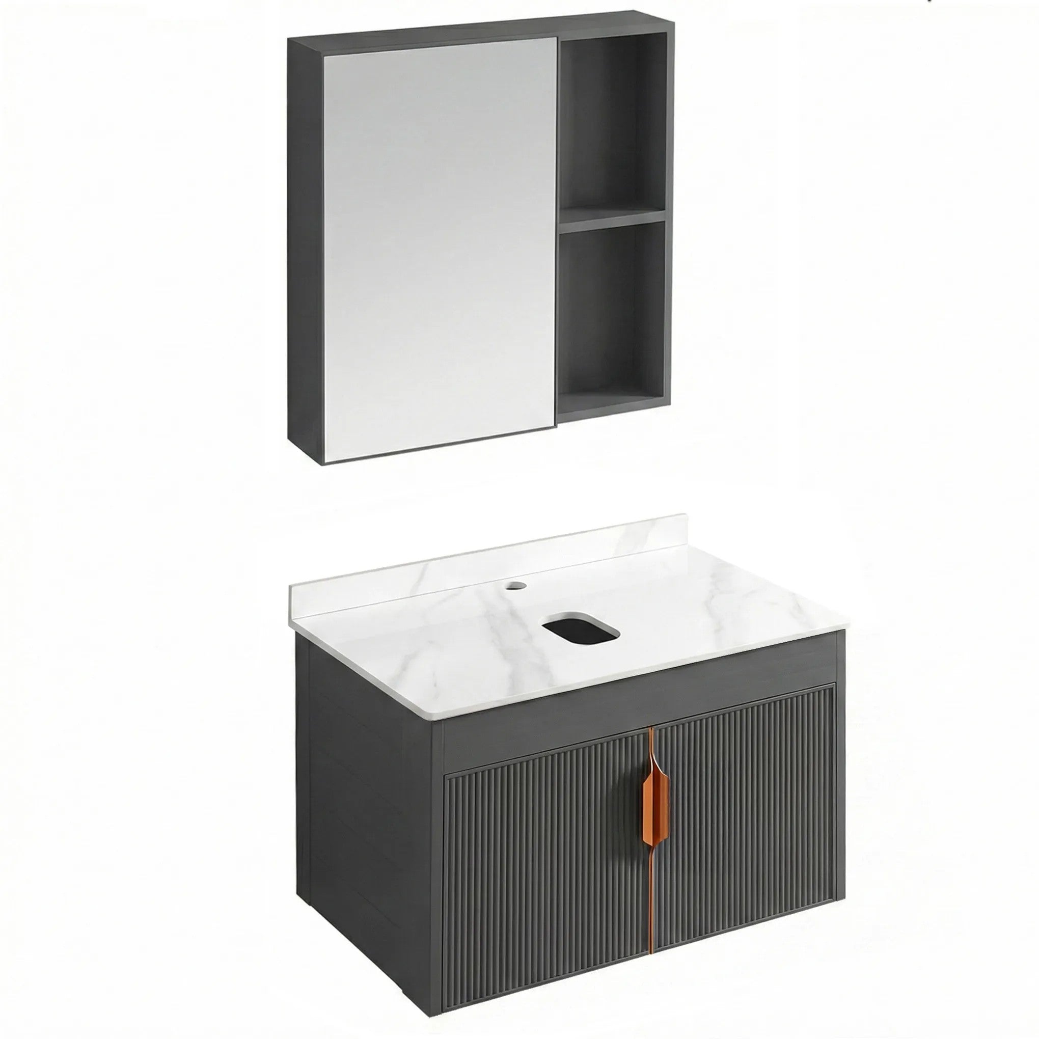 Fürdőszobabútor Szett Pulttal Modo 60cm Grey 2