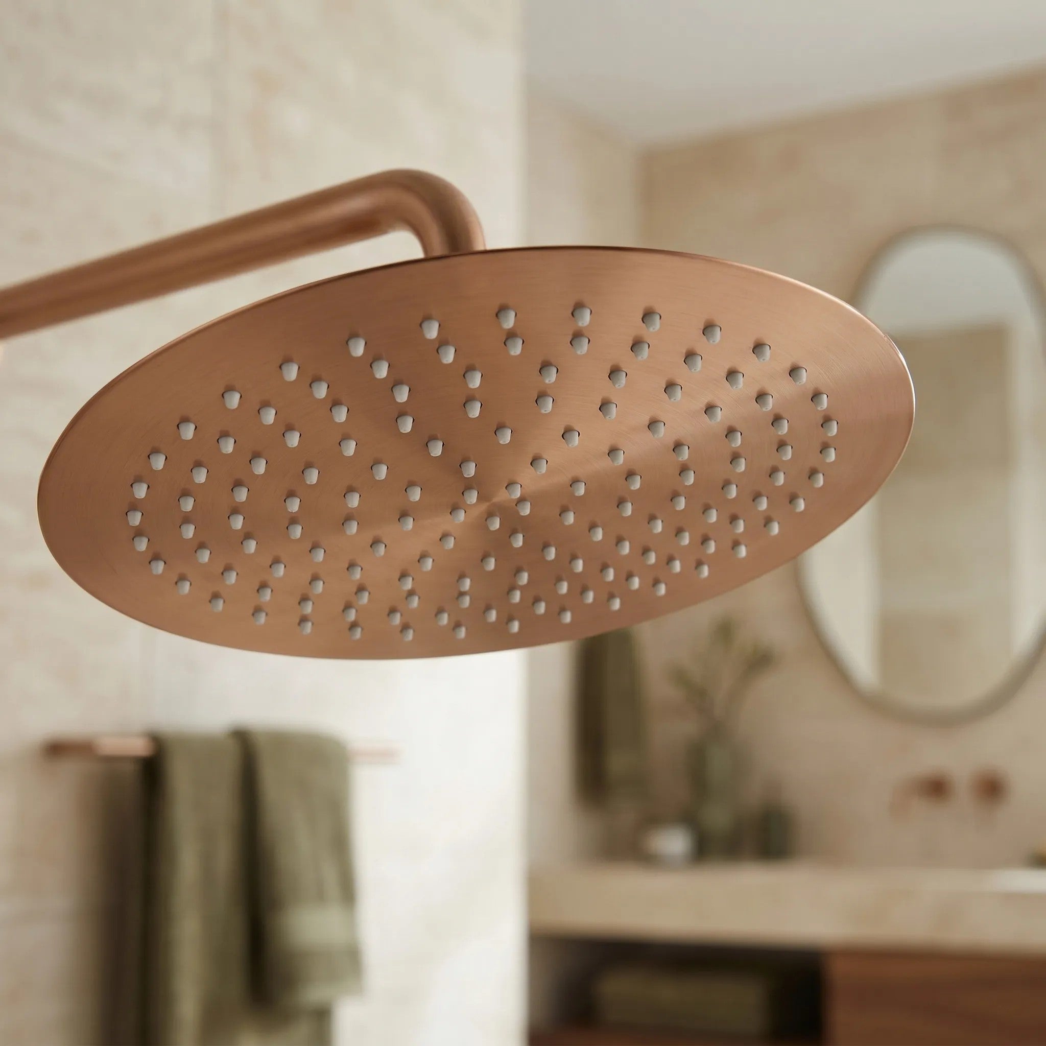 Kerek Esőztető Zuhanyfej REA JS-P014BRG 30cm Brush Copper 2