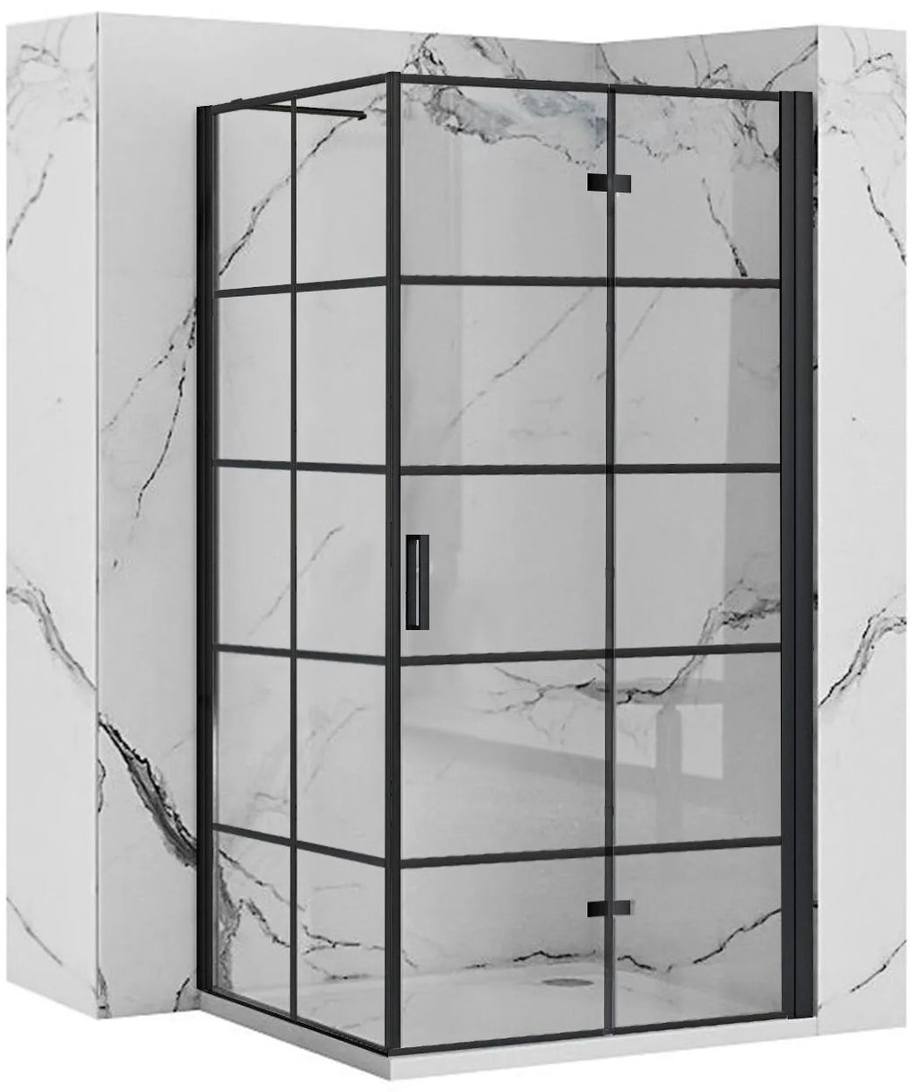Zuhanykabin Rea Molier Black 100x90 2