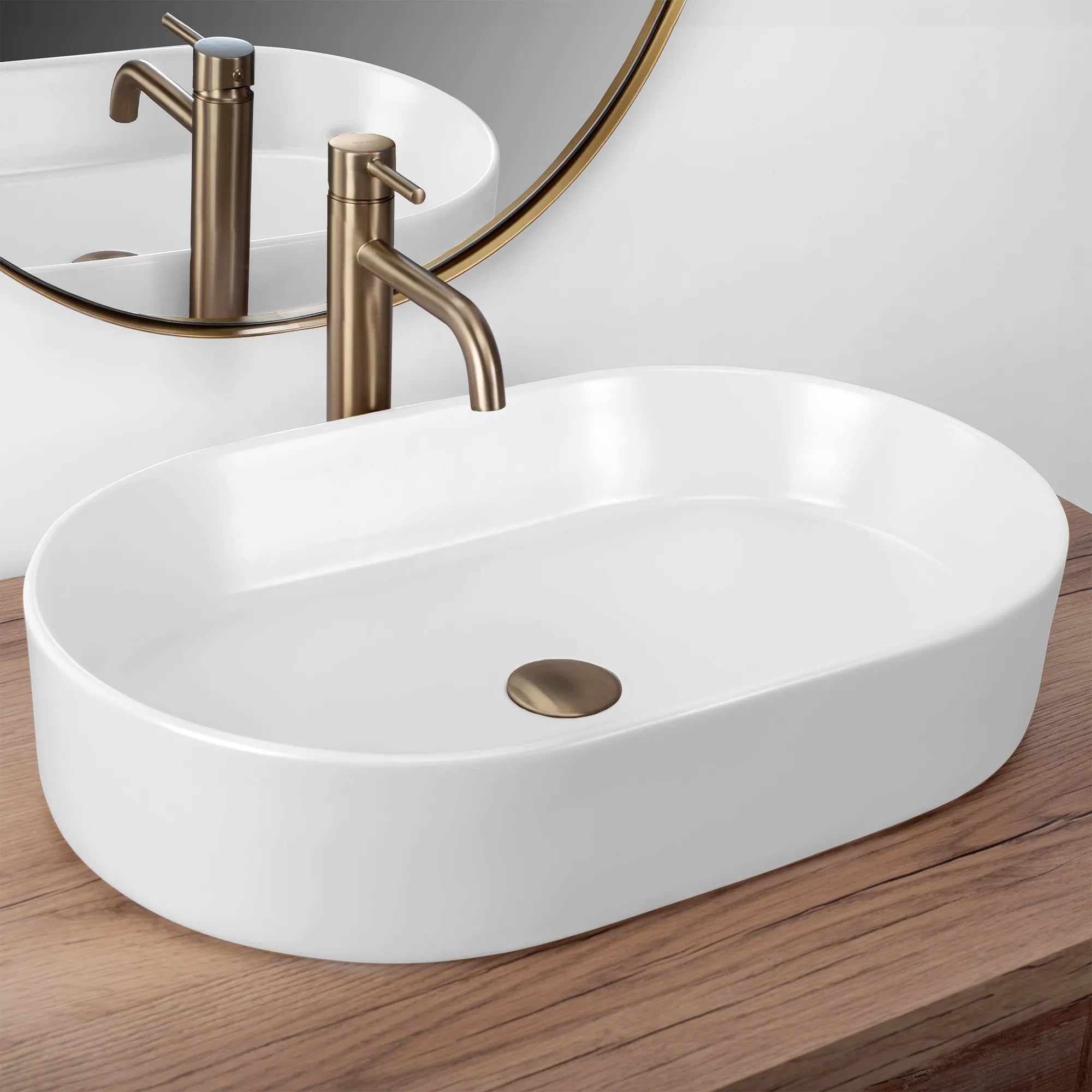 Pultos Mosdókagyló Rea NADIA 60 WHITE MATT 2