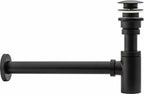 Rea Black Matt Univerzális Mosdószifon Click-clack Leeresztő Szeleppel 2