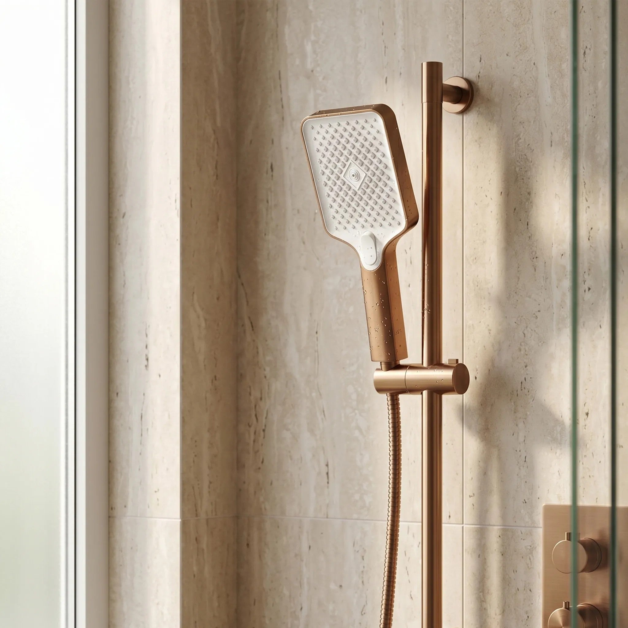 Rea JS-031 BRUSH COPPER Zuhanyfej 2