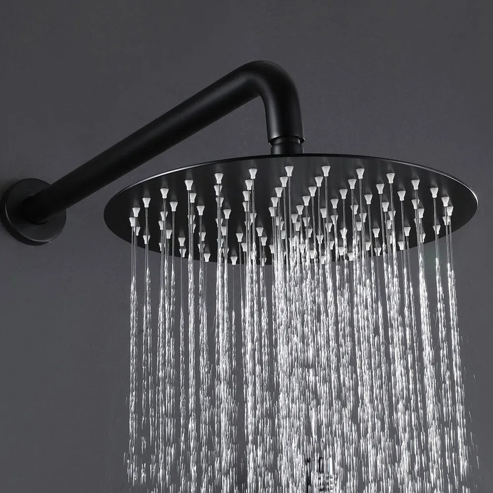 Esőztető Zuhany Rea Black Matt 25cm 2