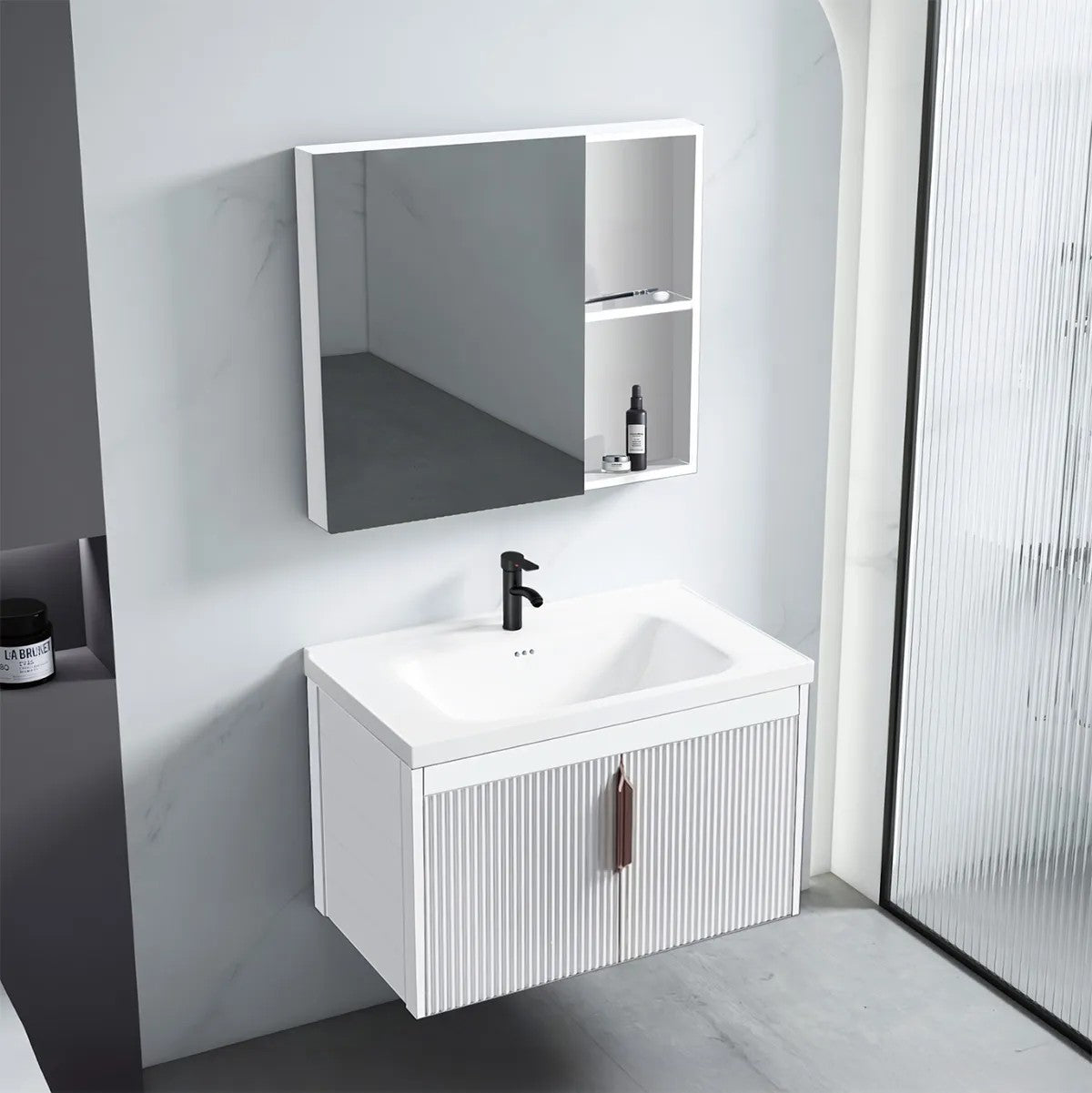Fürdőszobabútor Szett Mosdóval Astor 60cm White 2