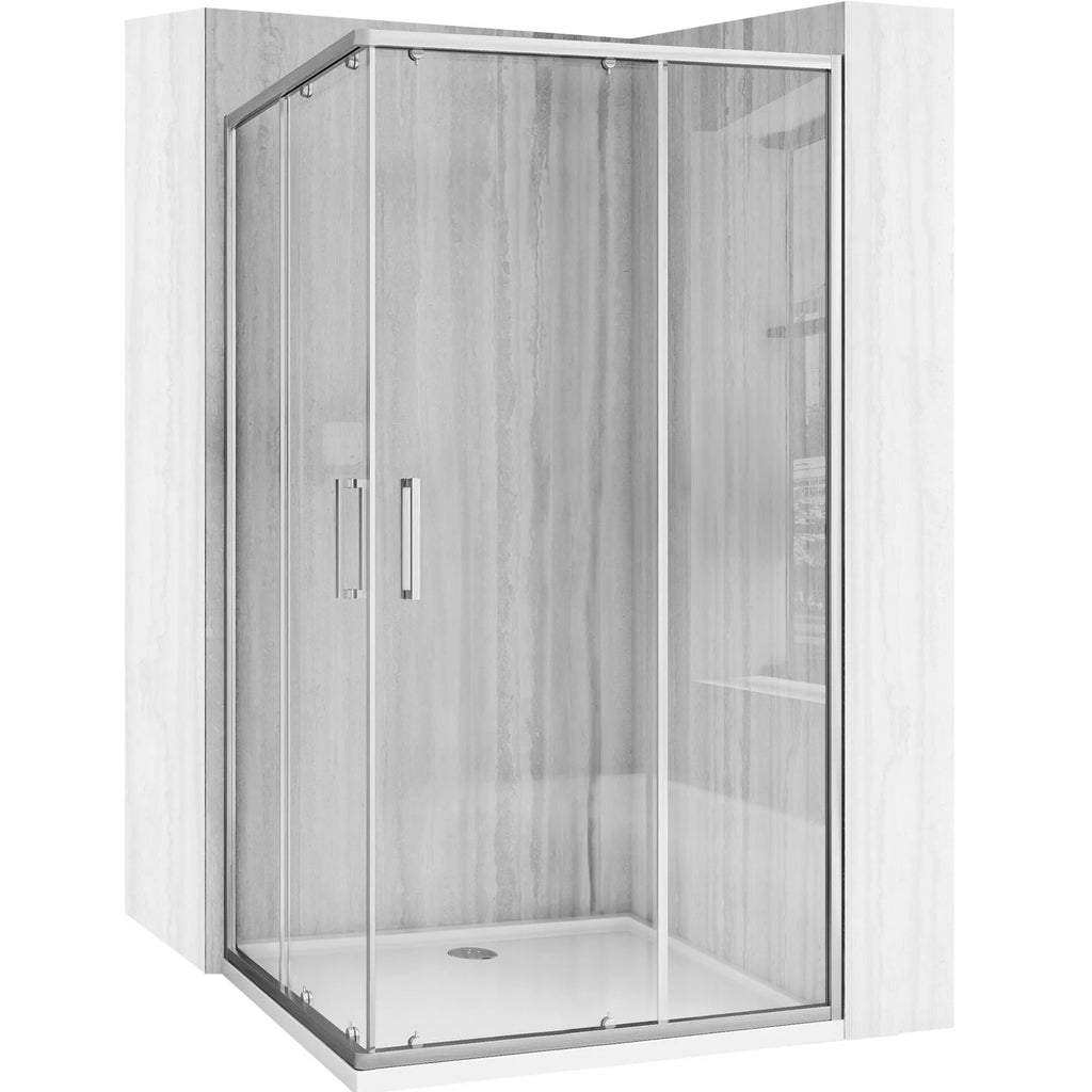 Zuhanykabin Rea City 80x100 Nickel Brush Zuhanytálca Nélkül 2