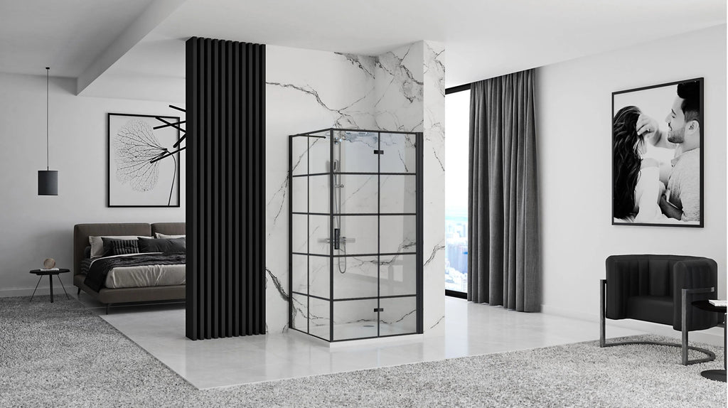 Zuhanykabin Rea Molier Black 80x90 2