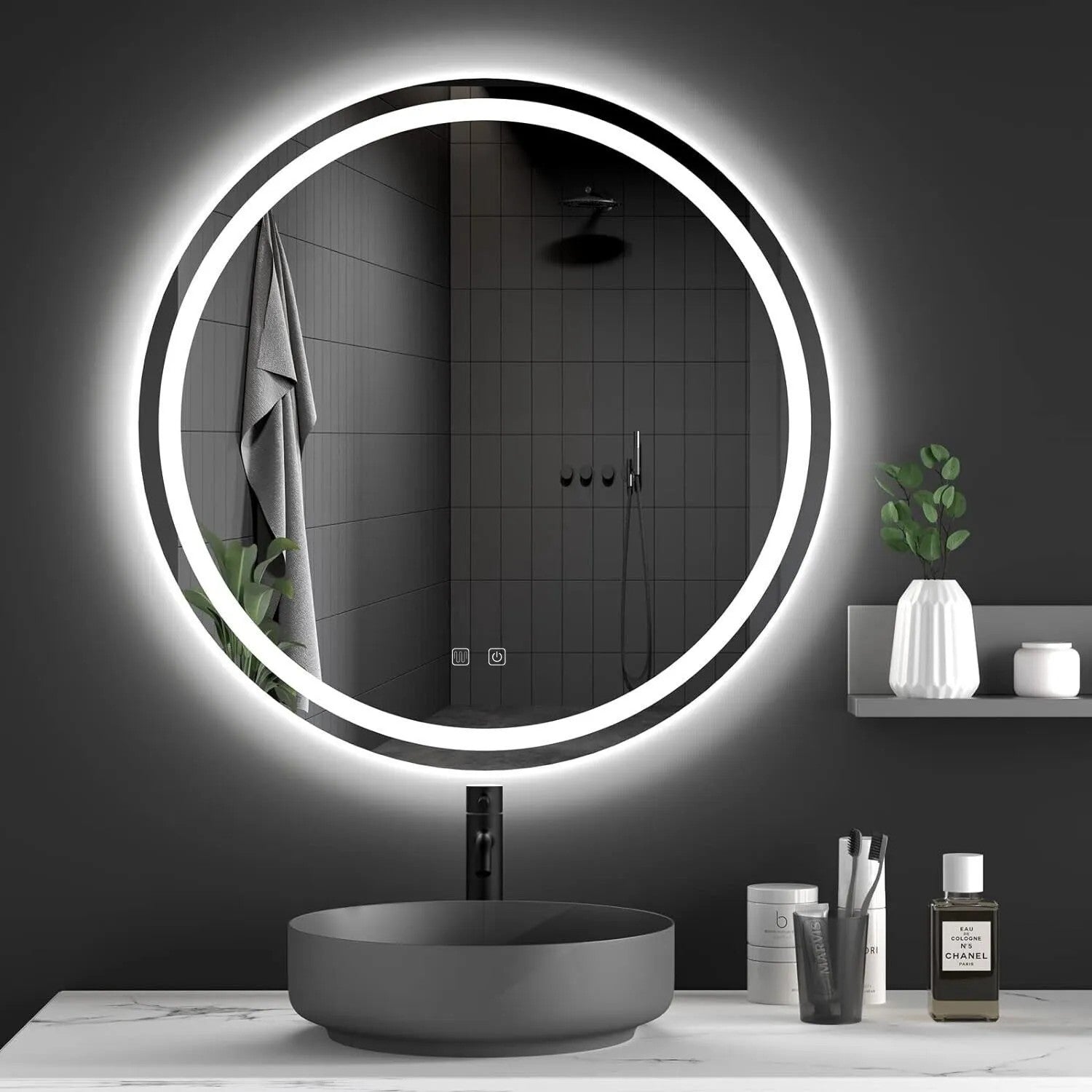 LED Tükör 60cm BAS 2