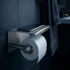 WC-papír Tartó Polccal 6613 Modern Nickel Brush 2