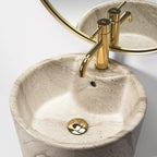 Szabadon Álló Mosdó Blanka Natural Matt Marble 2