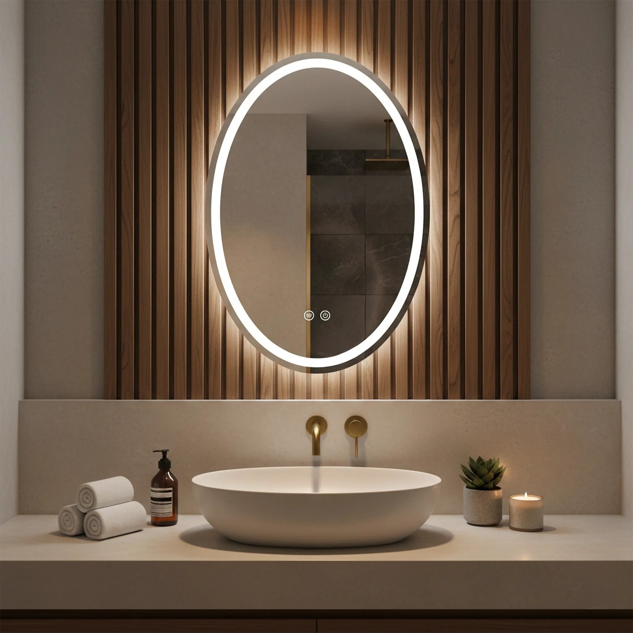 LED Tükör Marco 50x70 Cm 2