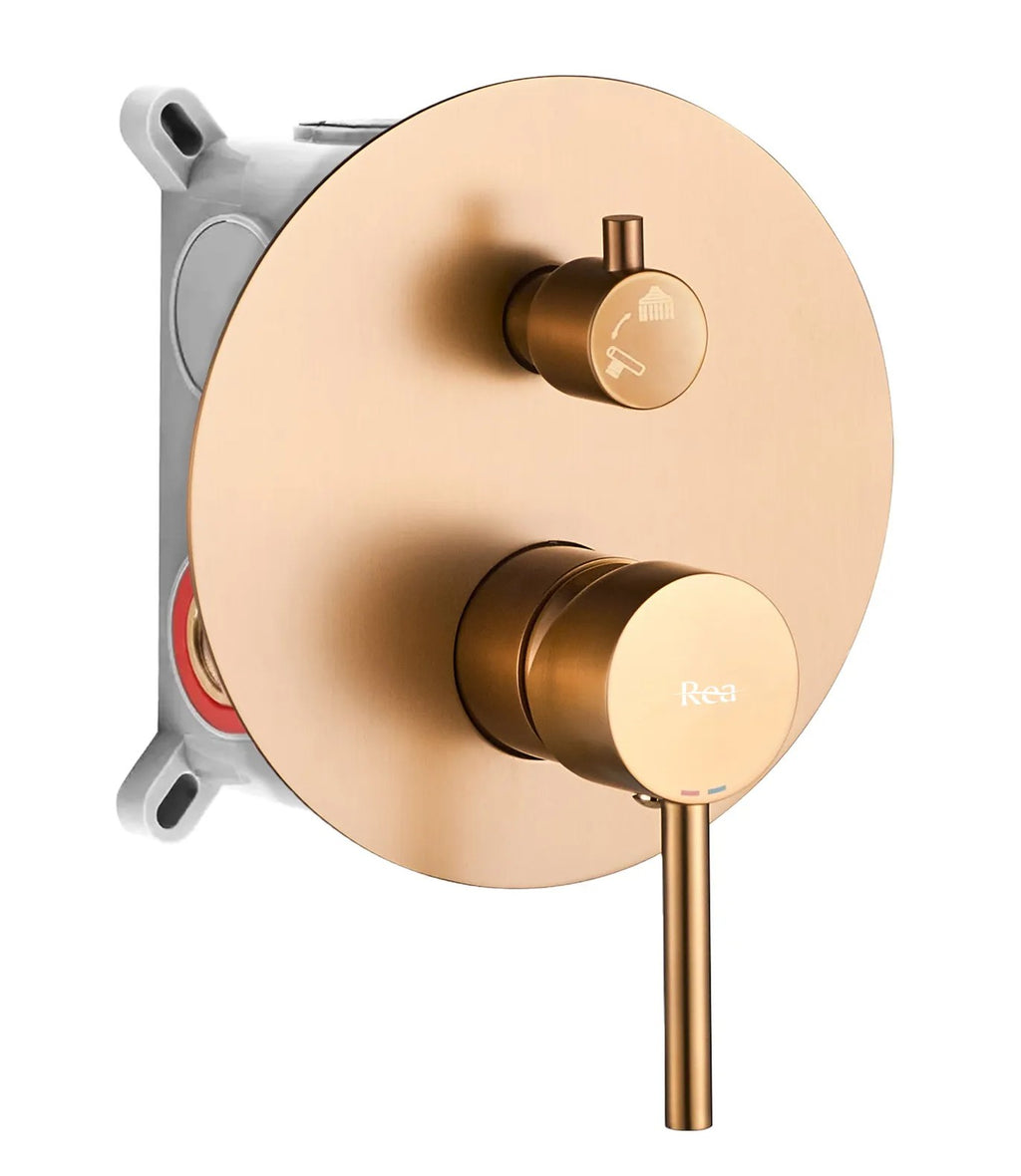 Zuhanyszett Rejtett Rea Lungo Copper Brush + Box 2