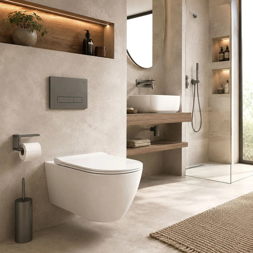 Beépíthető WC Tartókeret Szett Slim 024N HD Titan Nyomólappal 2