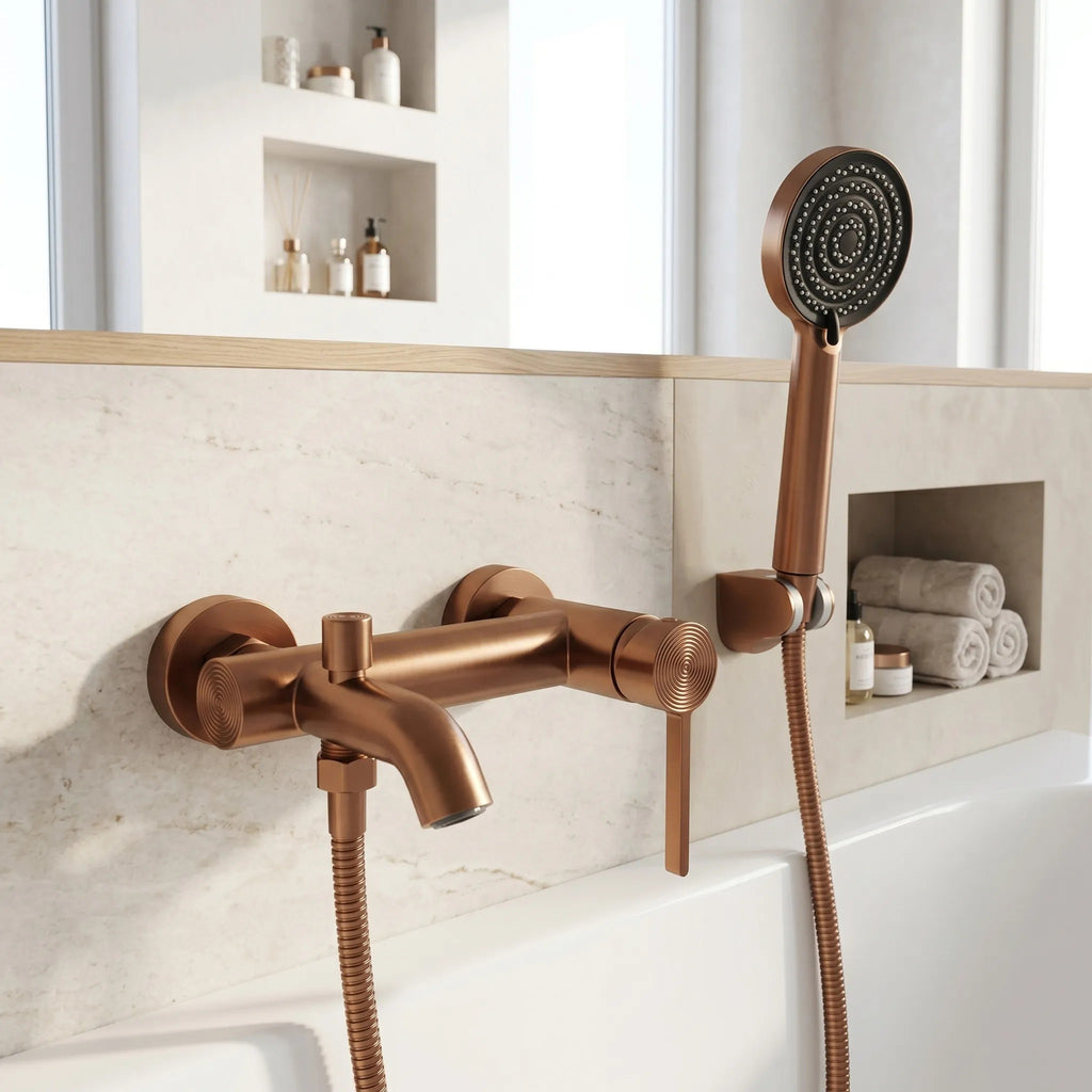 Fürdőkád Csaptelep Rea Foster Brush Copper 2