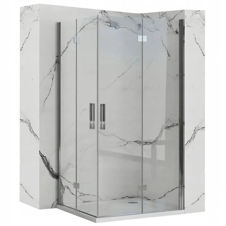 Zuhanykabin Rea Molier Chrome Double 90x90 2