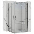 Zuhanykabin Rea Molier Chrome Double 90x90 2