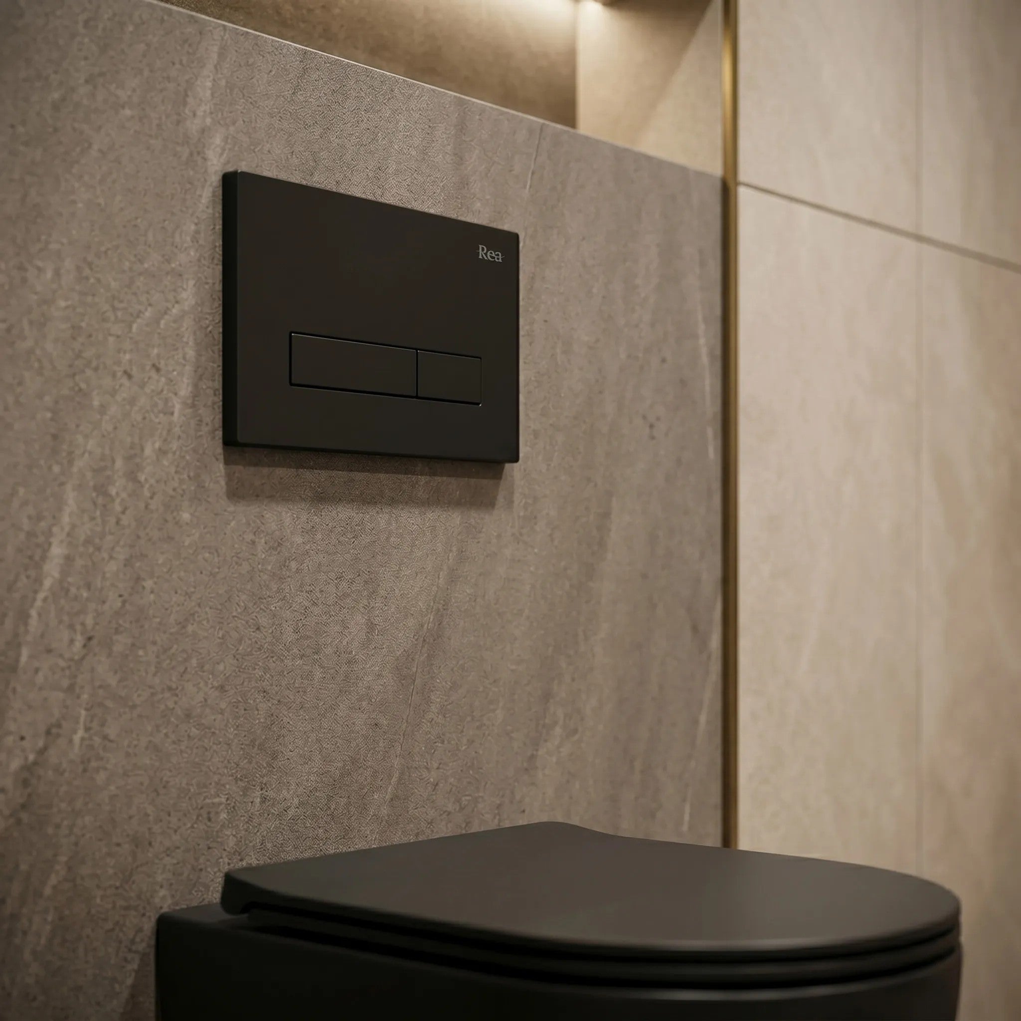 Falba Építhető Wc Tartály K011A-Q HD Black 2