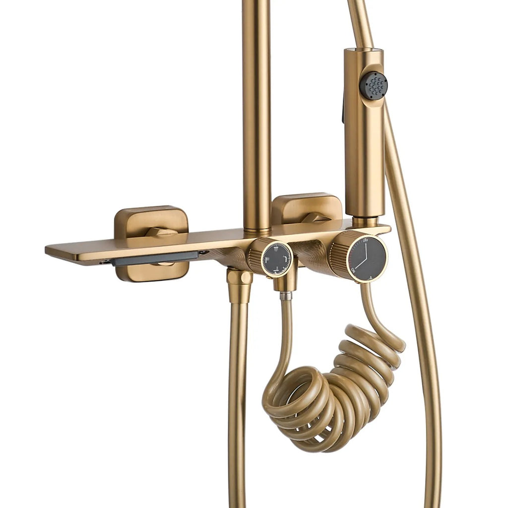 Zuhanyszett REA HELIX Brush Gold 2