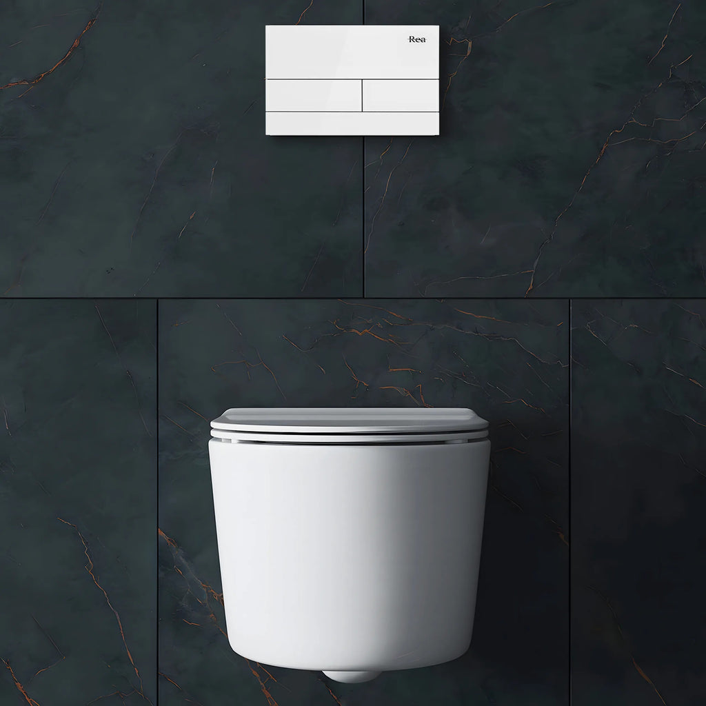 Falba Építhető Wc Tartály K011A-Q T White Glass 2
