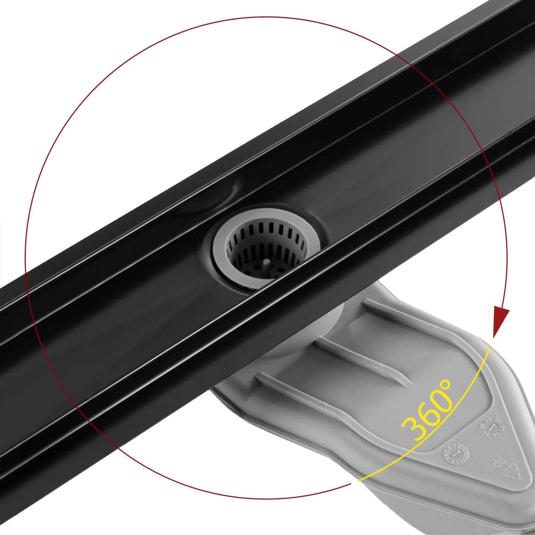 Zuhanylefolyó REA Neox Superflow Black 60 2