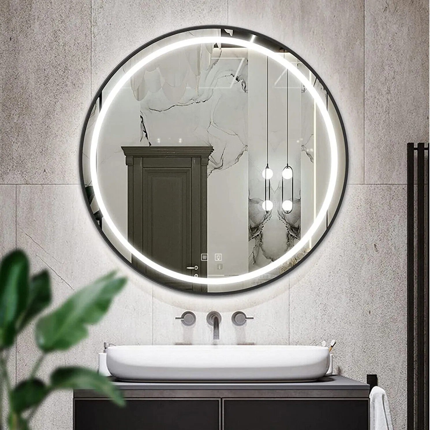 LED Tükör 70cm MMJ Black 2