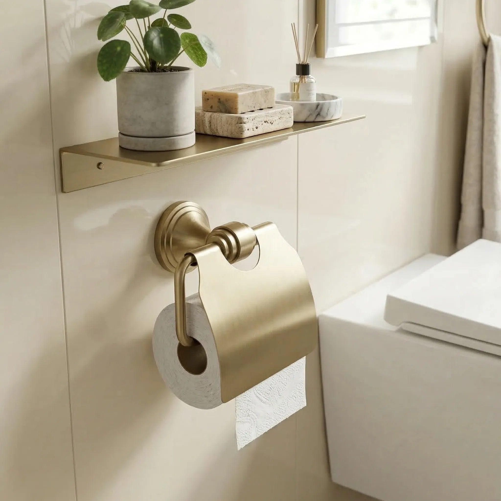 WC-papír Tartó 1608 Aristo Brushed Gold 2